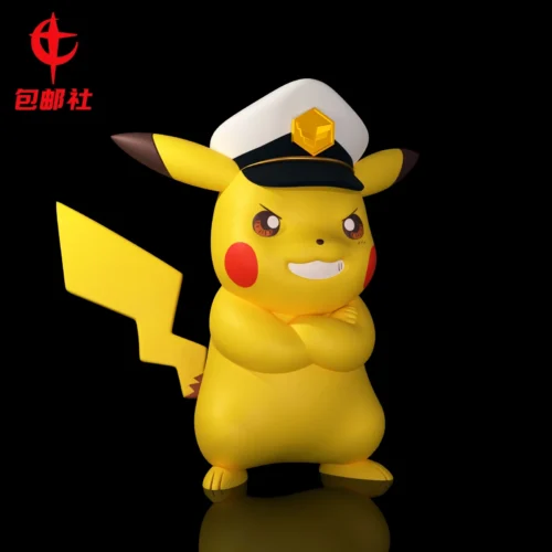 Small & 1/1 Scale Captain Pikachu - Pokemon Resin Statue - BaoYouShe Studio - Image 2