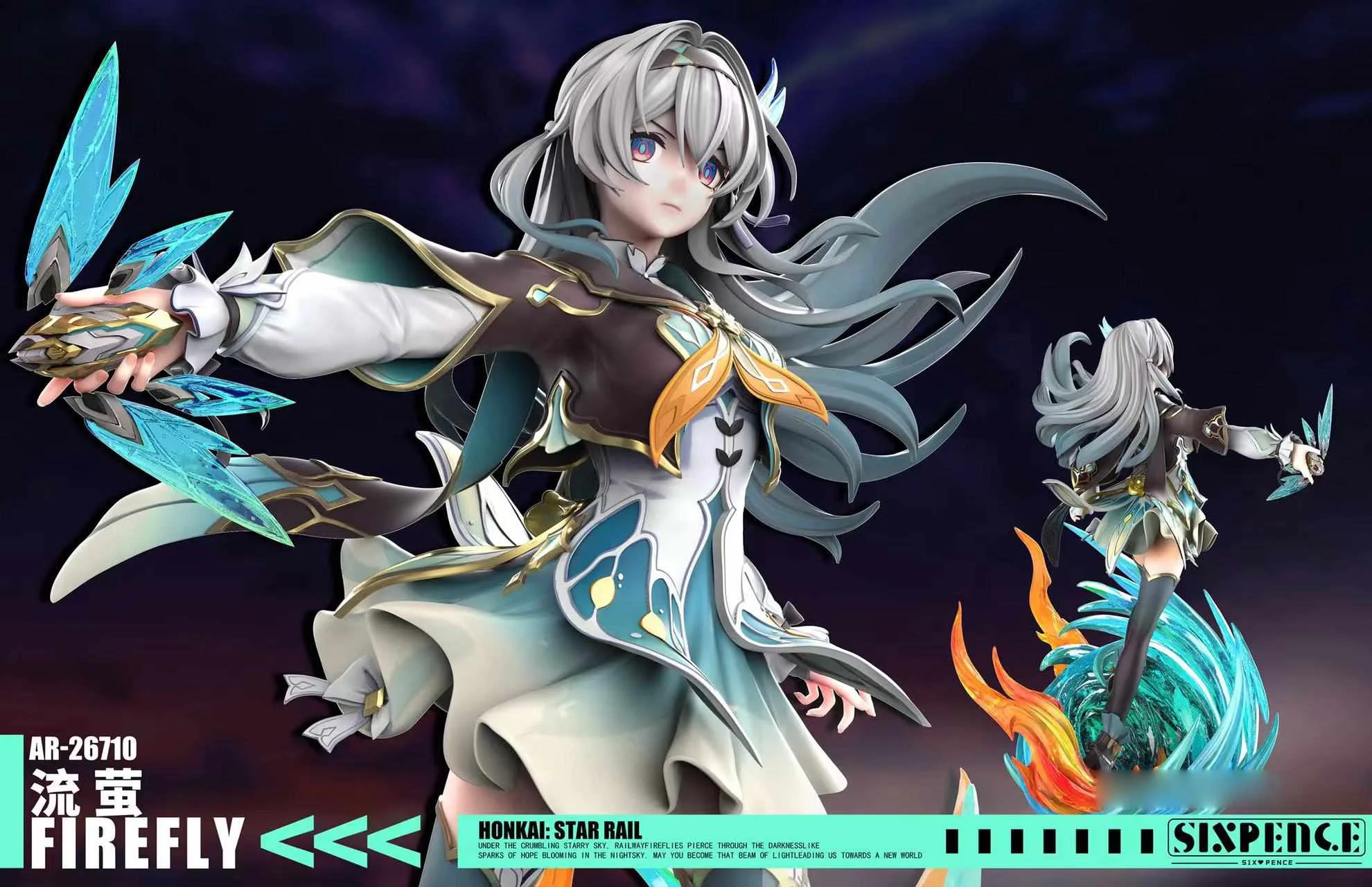 1/6 Scale Firefly - Honkai: Star Rail Resin Statue - Six Pence Studio - Image 3