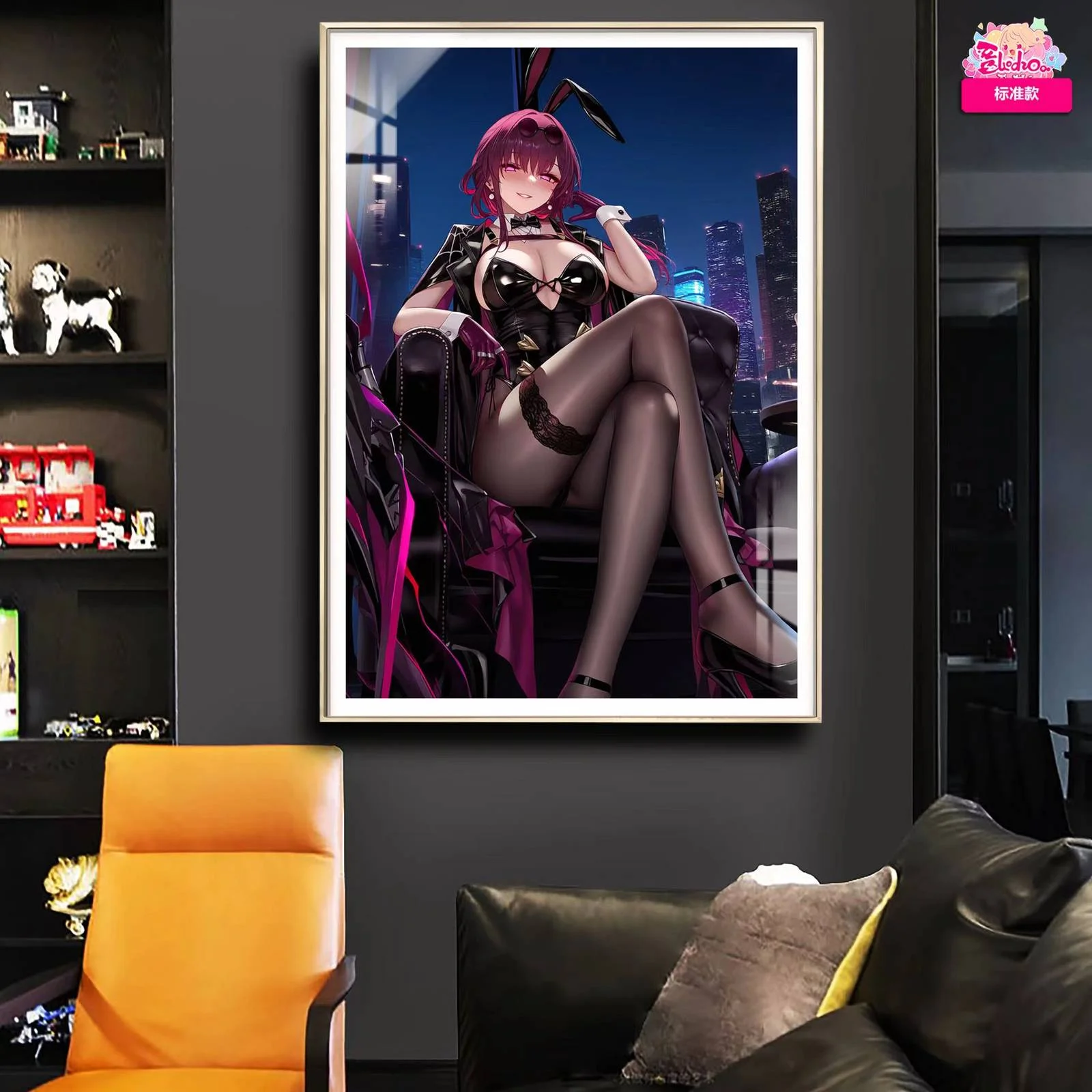 Bunny Girl Ver. Kafka Decorative Painting - Honkai: Star Rail Decorative Painting - AMaoHuaShe Studio - Image 5