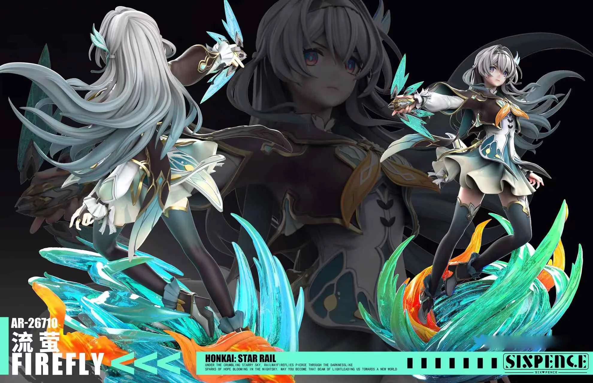 1/6 Scale Firefly - Honkai: Star Rail Resin Statue - Six Pence Studio - Image 5