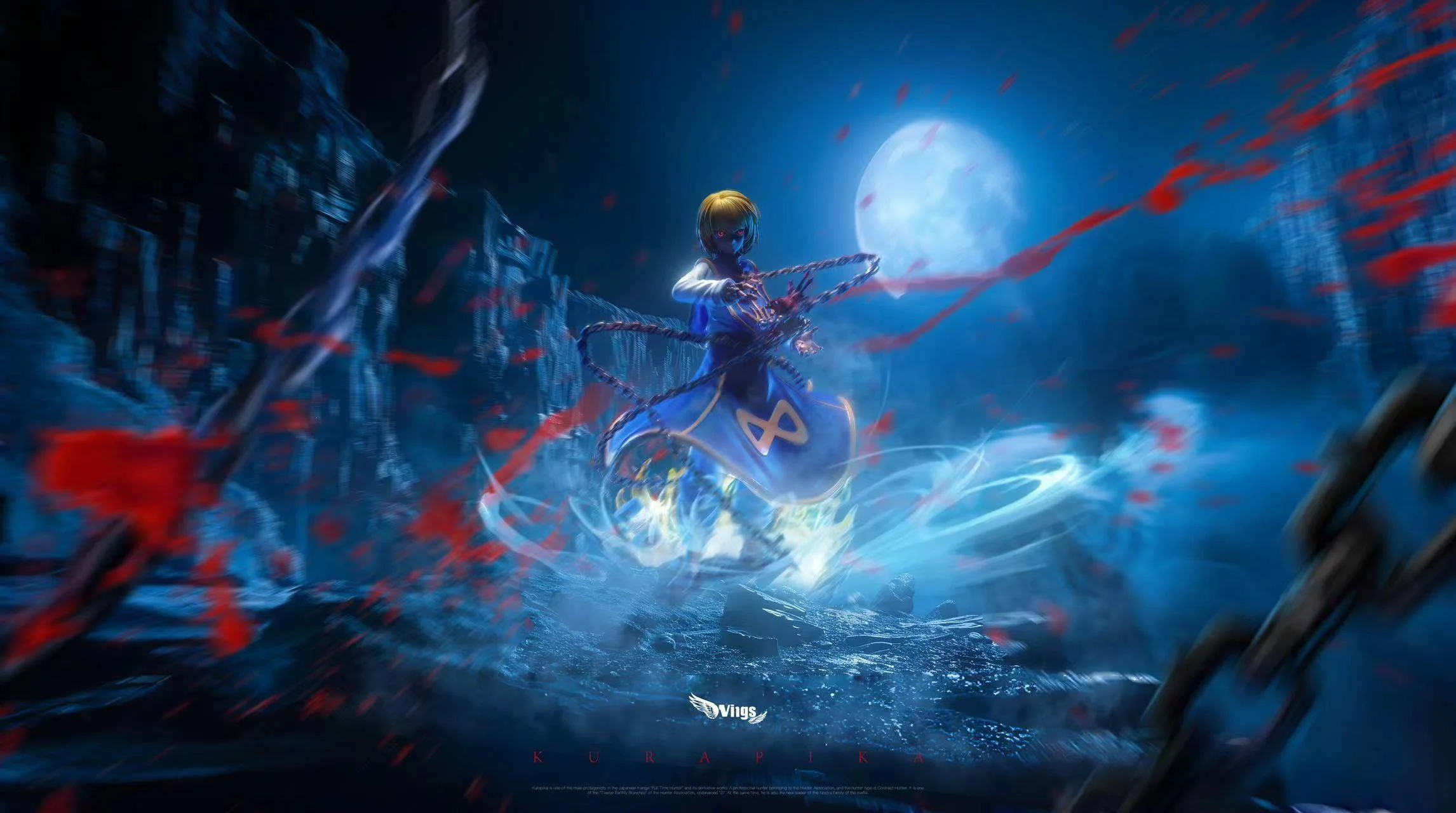 1/6 Scale Emperor Time Kurapika with LED - HUNTER X HUNTER Resin Statue - Wings Studio - Image 8