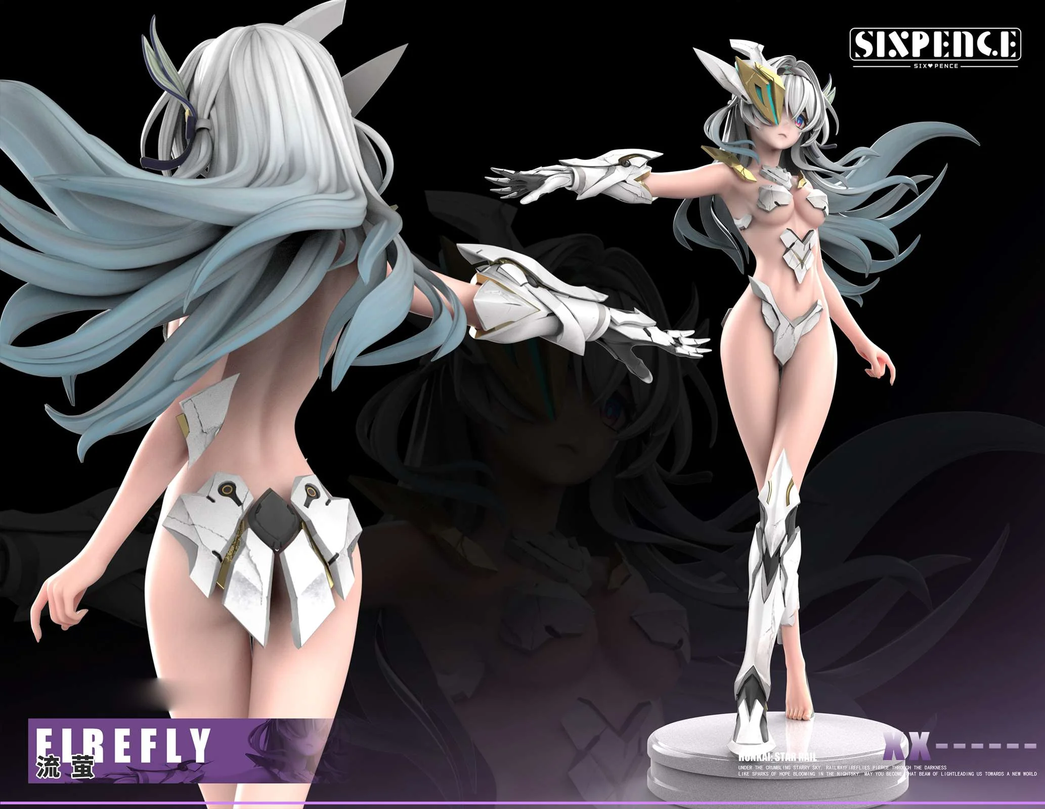 1/6 Scale Firefly - Honkai: Star Rail Resin Statue - Six Pence Studio - Image 8