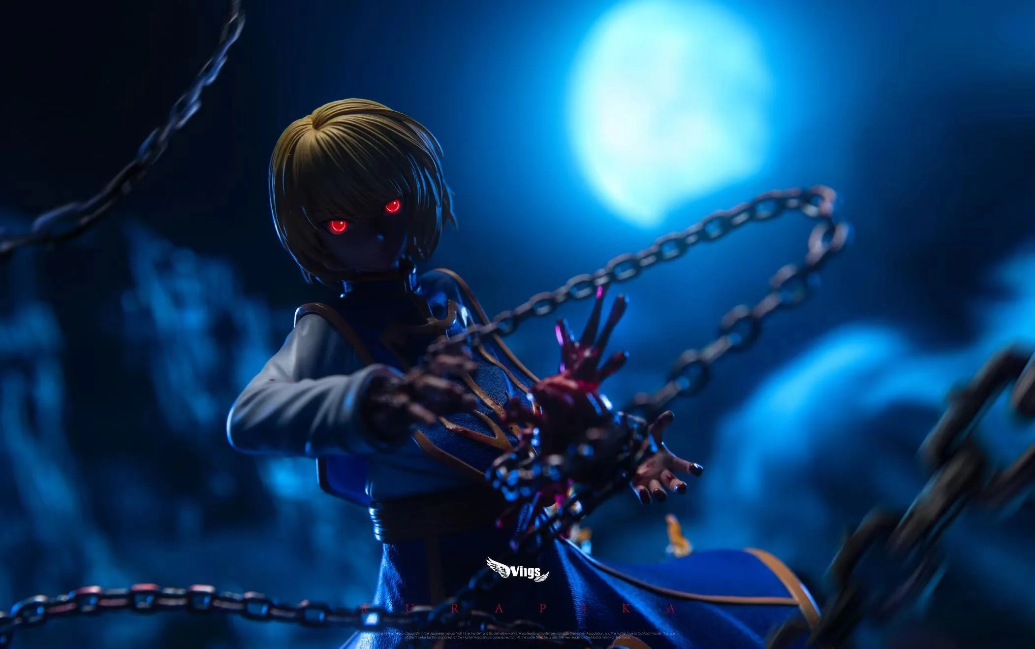 1/6 Scale Emperor Time Kurapika with LED - HUNTER X HUNTER Resin Statue - Wings Studio - Image 9