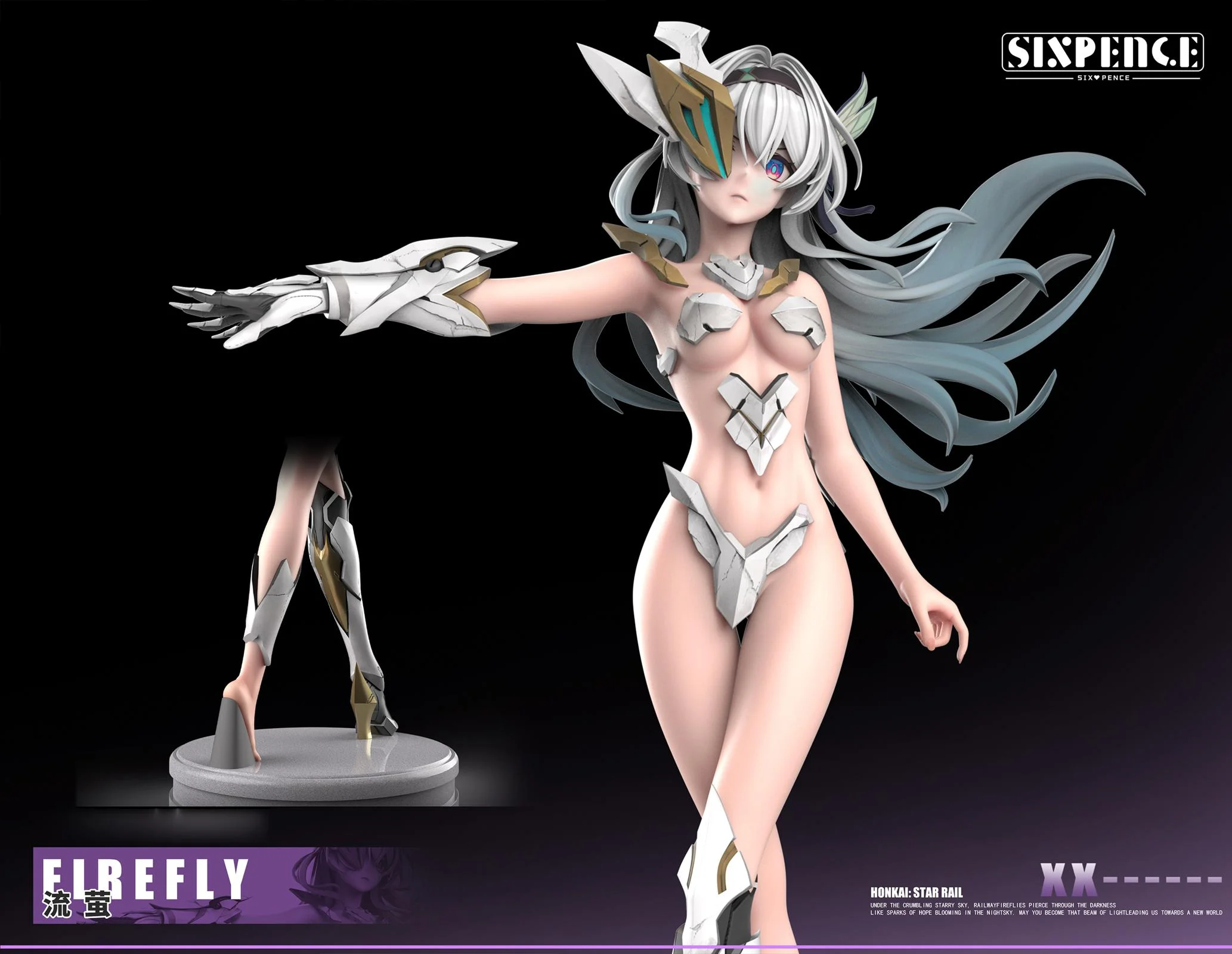 1/6 Scale Firefly - Honkai: Star Rail Resin Statue - Six Pence Studio - Image 9