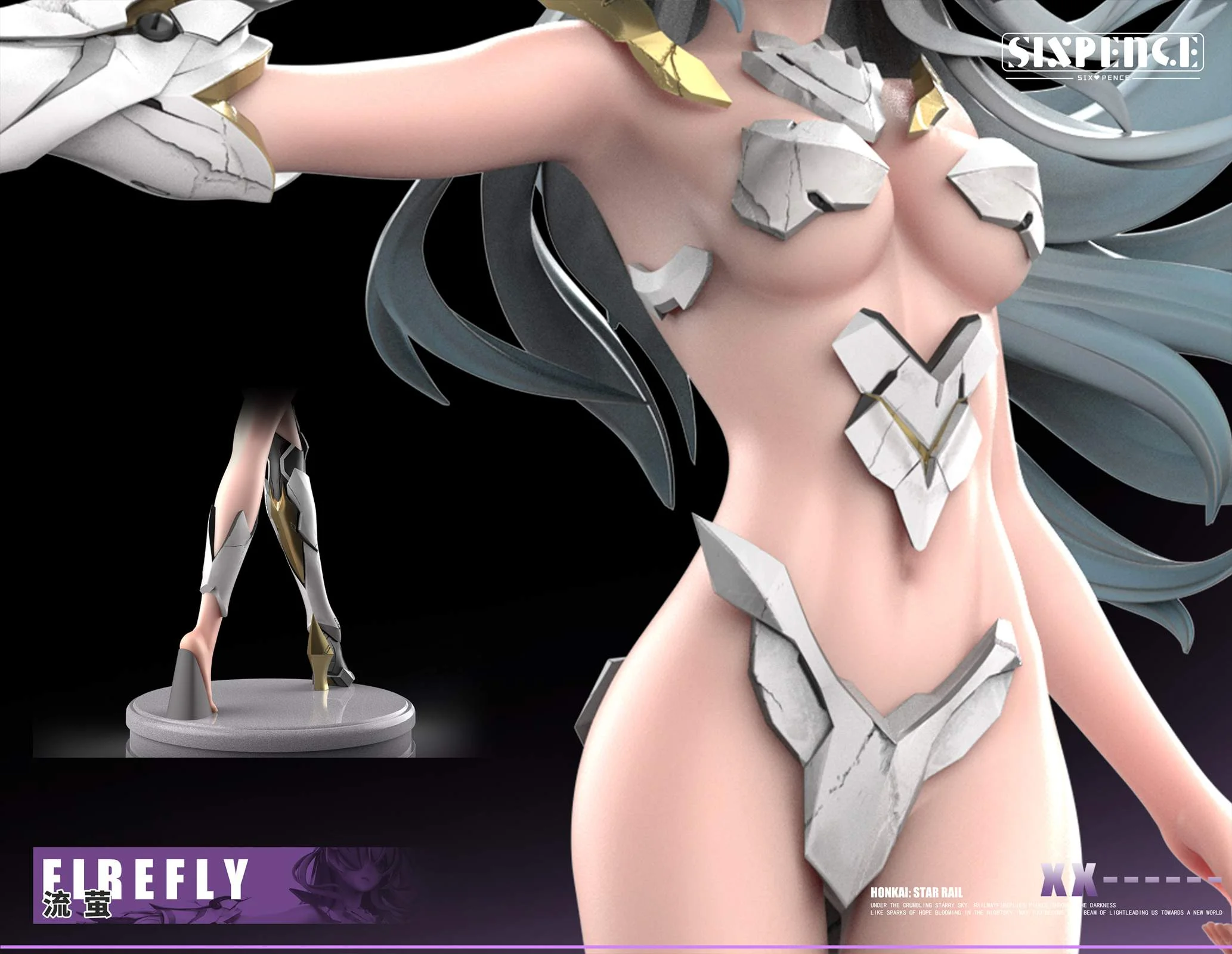 1/6 Scale Firefly - Honkai: Star Rail Resin Statue - Six Pence Studio - Image 12