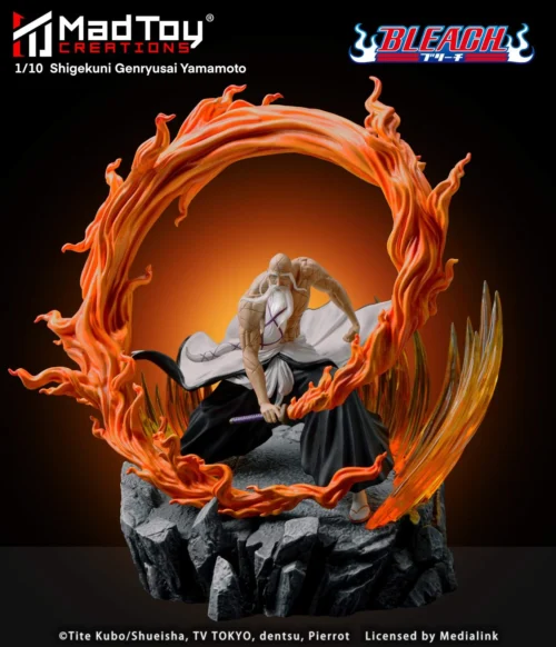 1/10 Scale Licensed Genryusai Shigekuni Yamamoto - Bleach Resin Statue - MadToy Creations - Image 1