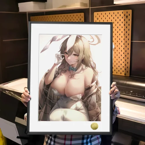 A3 & 4K Size Bunny Girl Ver. Murokasa Akane Decorative Painting - Blue Archive Decoration Painting - HuangGua Studio