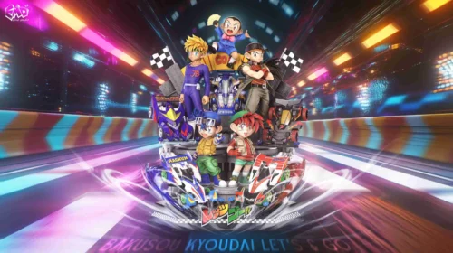 1/6 Scale Main Character of Bakusō Kyōdai Let's & Go!! - Bakusō Kyōdai Let's & Go!! Resin Statue - EMO.Studio - Image 1