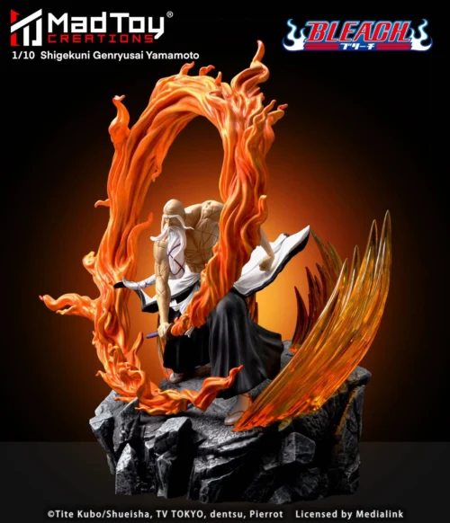 1/10 Scale Licensed Genryusai Shigekuni Yamamoto - Bleach Resin Statue - MadToy Creations - Image 2