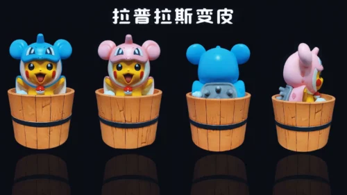 Bathing Lapras Cosplay Pikachu - Pokemon Resin Statue - PoKe Studio - Image 2