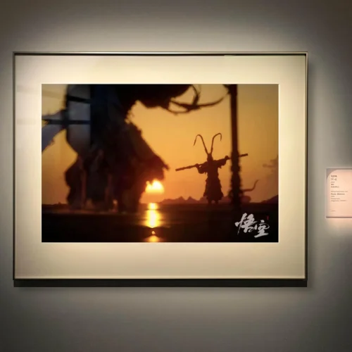 Sunset Scene Wukong Decorative Painting - Black Myth: Wukong Decorative Painting - AMaoHuaShe Studio - Image 2