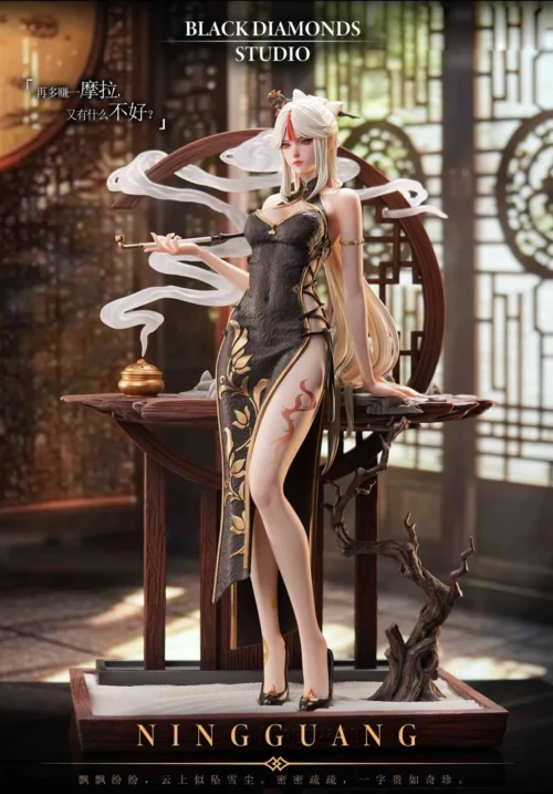1/4 Scale Ningguang - Genshin Impact Resin Statue - Black Diamonds Studio - Image 2