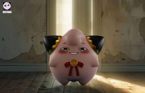 Anya Forger Cosplay Jigglypuff - SPY X FAMILY Pokemon Resin Statue - ZhengHuo Studio - Image 1