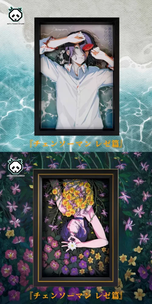 3D Decorative Paint of Bomb Girl Arc - Chainsaw Man Decorative Painting - AoTu Panda Studio