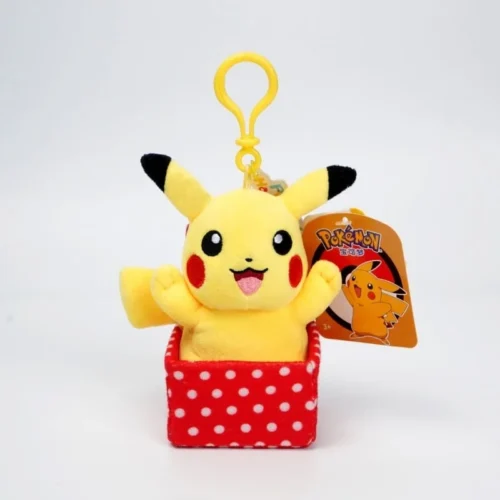 Licensed Pikachu in Giftbox Super Soft Short Plush Doll Charms - Free Shipping - Pokemon [In Stock] - Image 1