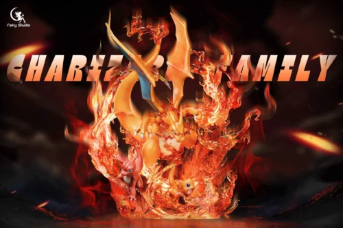 Charizard Family with LED - Pokemon Resin Statue - Fairy Studio - Image 1