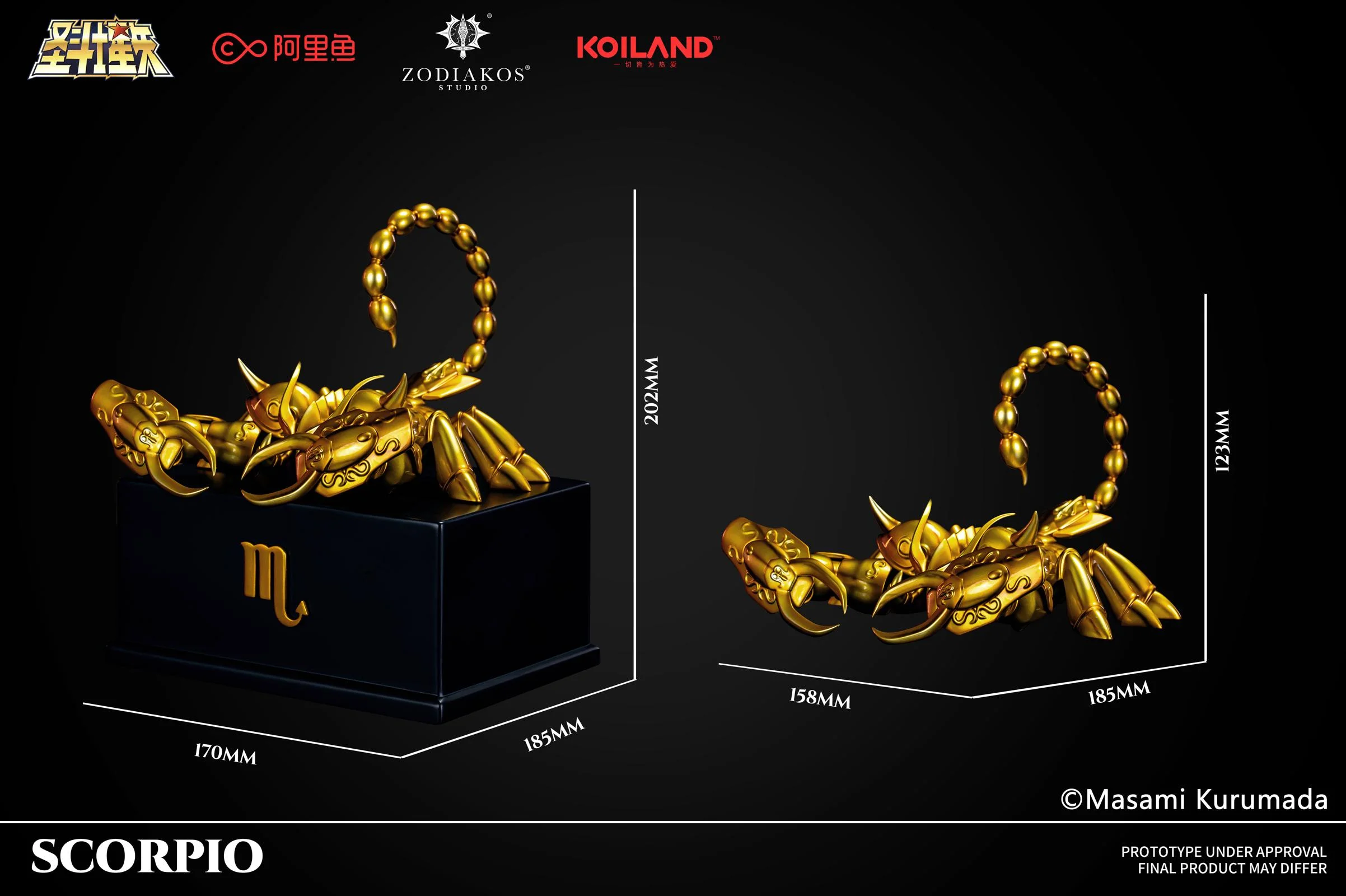 1/6 Scale Licensed Scorpio Cloth - Saint Seiya Resin Statue - Zodiakos Studios - Image 3