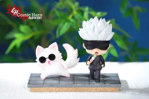 Satoru Gojo & Cat Ver. Satoru Gojo - Jujutsu Kaisen Resin Statue - Comic Hero Studio - Image 1