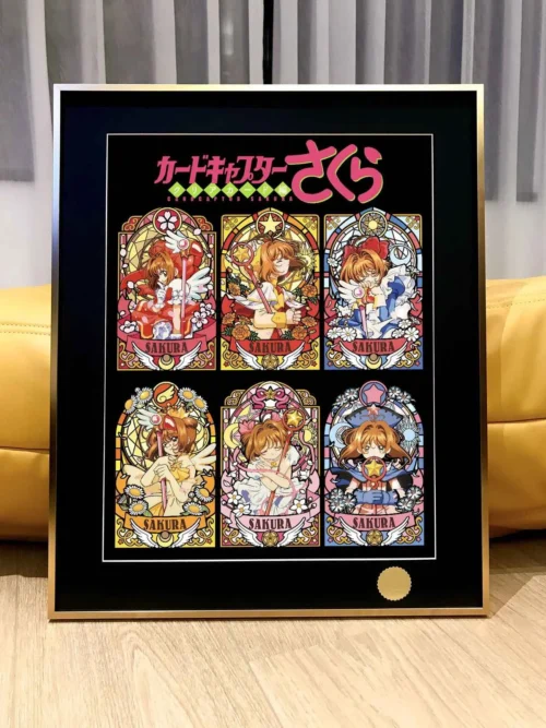 Sakura Kinomoto Stained Glass Decorative Painting - Cardcaptor Sakura (CCS) - Xingkong Studio - Image 1