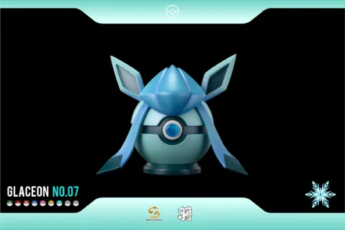 1/1 Scale Poke Ball Series 008 Glaceon Poke Ball - Pokemon Resin Statue - Wing Studio - Image 2