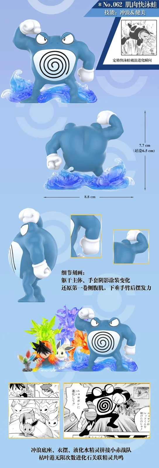 Bruno's Fighting Type Team VS Red's Team - Pokemon Resin Statue - QN Studios - Image 6