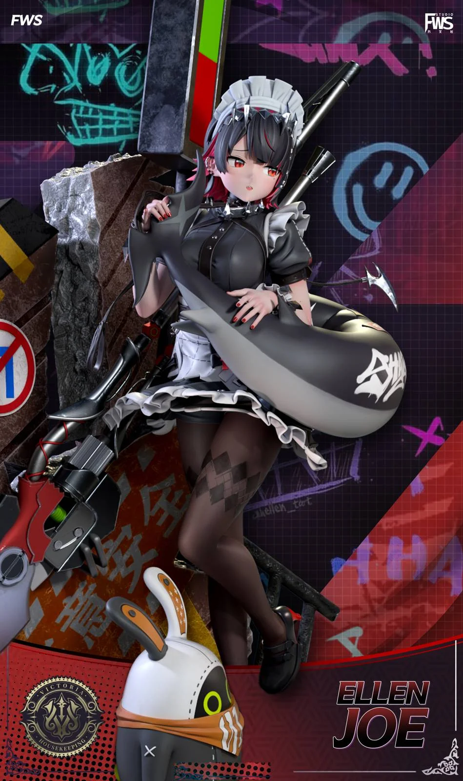 1/6 Scale Ellen Joe - Zenless Zone Zero Resin Statue - FWS Studio - Image 1