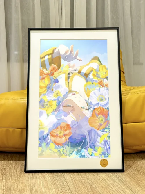 Frieren in Flowers Decorative Painting - Frieren: Beyond Journey's End - Xingkong Studio