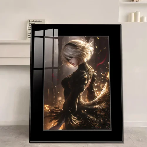 The Glow of Embers YoRHa No. 2 Type B Decorative Painting - NieR:Automata Decorative Painting - JuZi Studio