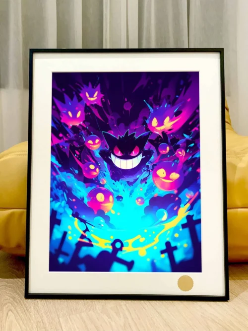Hyakki Yagyo Halloween Gengar Decorative Painting - Pokemon - Xingkong Studio - Image 1
