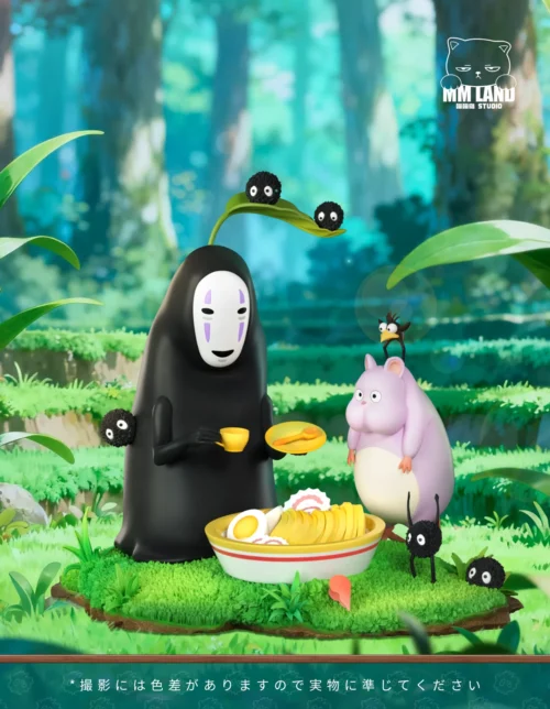 No-Face & Boh Having Picnic - Spirited Away Resin Statue - MMLAND Studio