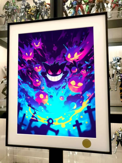 Hyakki Yagyo Halloween Gengar Decorative Painting - Pokemon - Xingkong Studio - Image 2