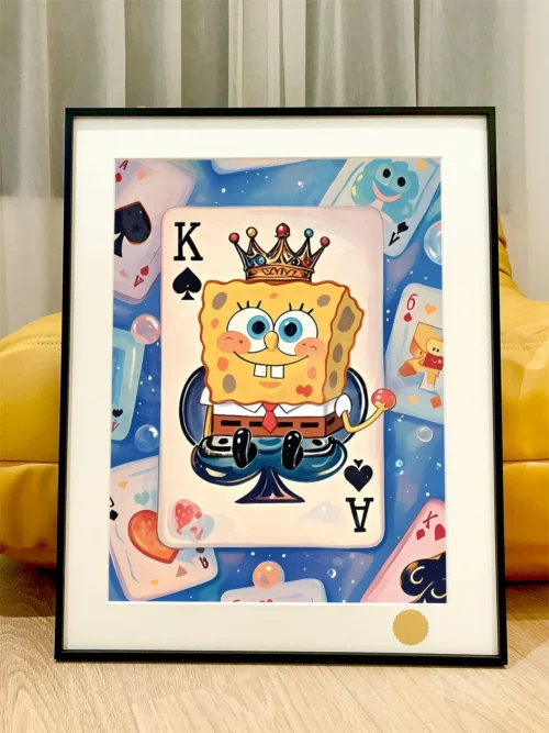 Playing Cards SpongeBob SquarePants Decorative Painting - SpongeBob SquarePants - Xingkong Studio