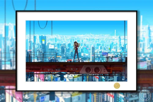 Bird's Eye View Decorative Painting - (EVA) Neon Genesis EVAngelion - H-TWO Studio