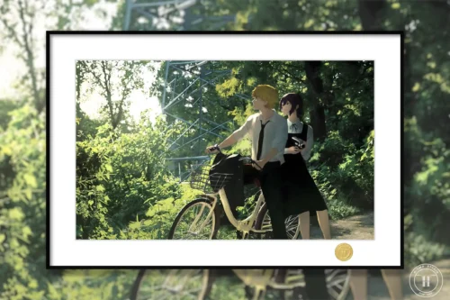 Travelling Reze & Denji Decorative Painting - Chainsaw - H-TWO Studio