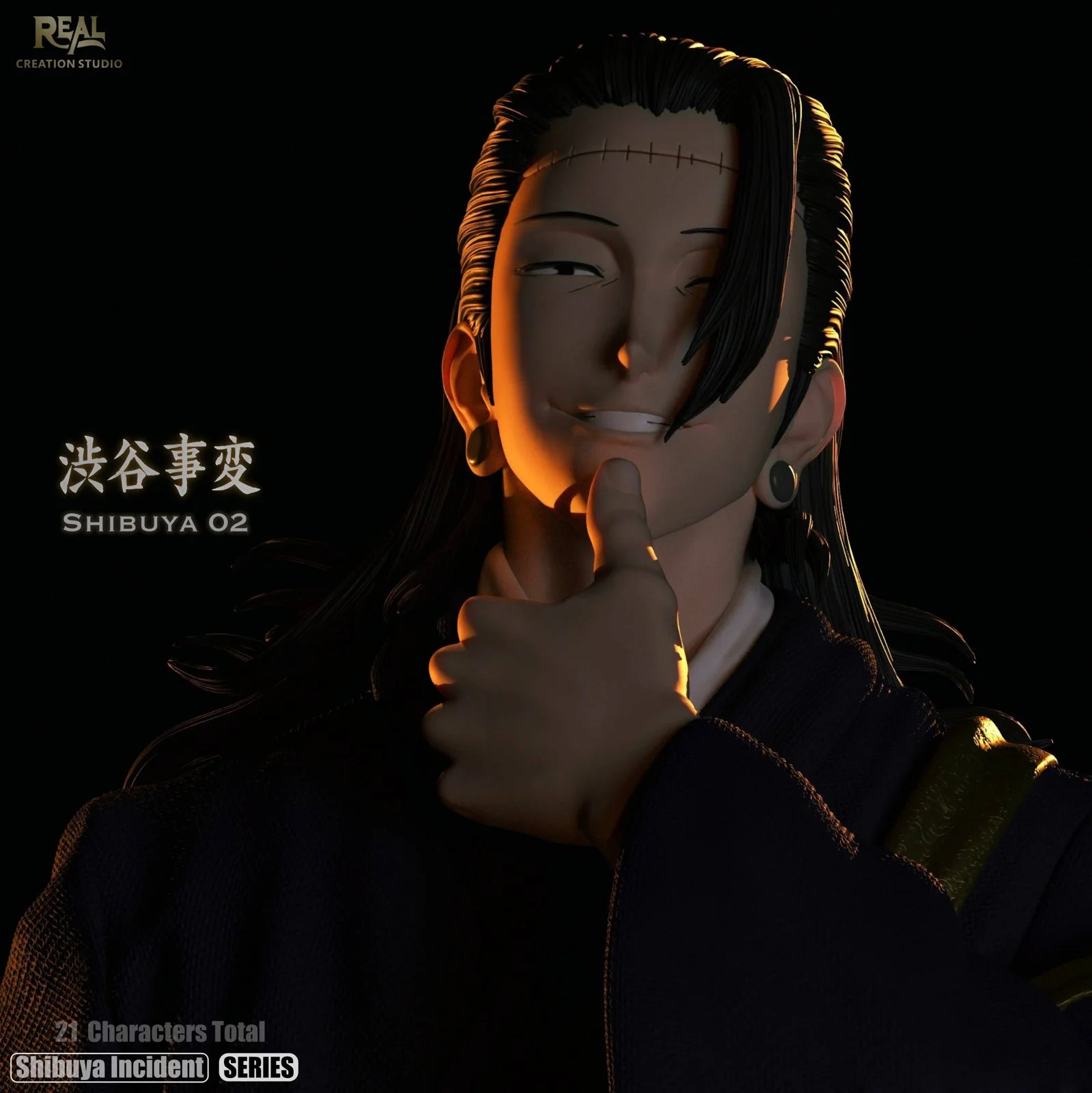 1/6 Scale Gojo Satoru & Geto Suguru/Kenjaku - Jujutsu Kaisen Resin Statue - Real Creation Studio - Image 8