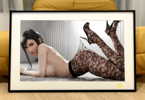 Leopard Silk Stocking Ver. Tifa Lockheart Decorative Painting - (FF7) Final Fantasy VII - Xingkong Studio