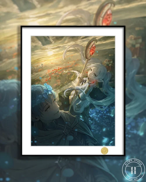 Sunrise Frieren & Himmel Decorative Painting - Frieren: Beyond Journey's End - H-TWO Studio