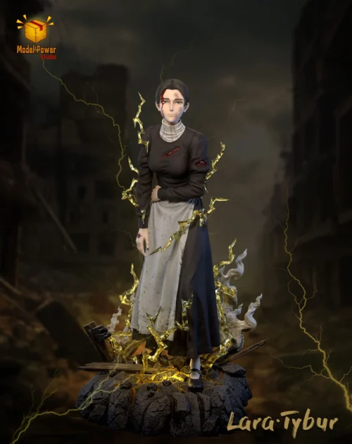 Warhammer Titan Transformation Scene Lara Tybur with LED - Attack On Titan Resin Statue - Model Power Studio