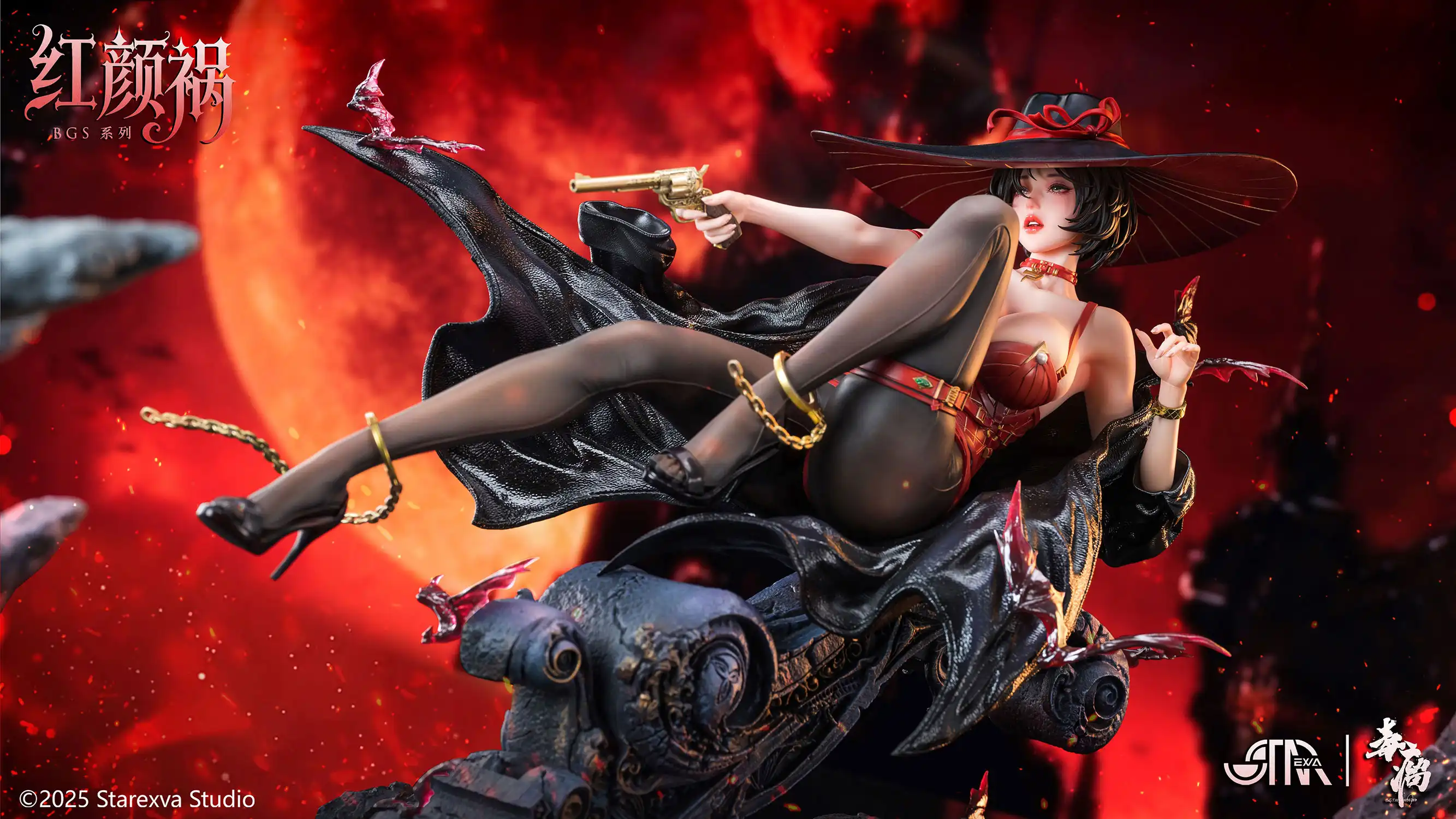 1/4 Scale Licensed Hong Yan Huo - Original Design Resin Statue - STAREXVA Studios - Image 3