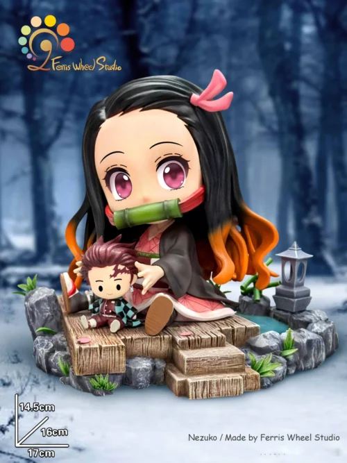 Hugging Baby Series Nezuko Kamado & Tanjiro Kamado - Demon Slayer: Kimetsu No Yaiba Resin Statue - FWS-Studio - Image 2