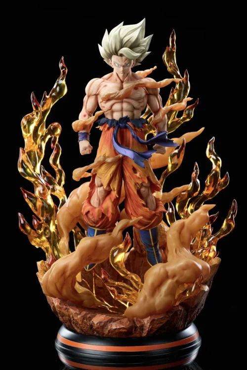 1/6 Scale Super Saiyan Son Goku with LED - Dragon Ball Resin Statue - Civilization Studio - Image 1