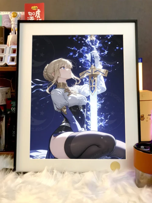 Saber Artoria Pendragon & Sword of Promised Victory Decorative Painting - Fate/Grand Order - Xingkong Studio - Image 2