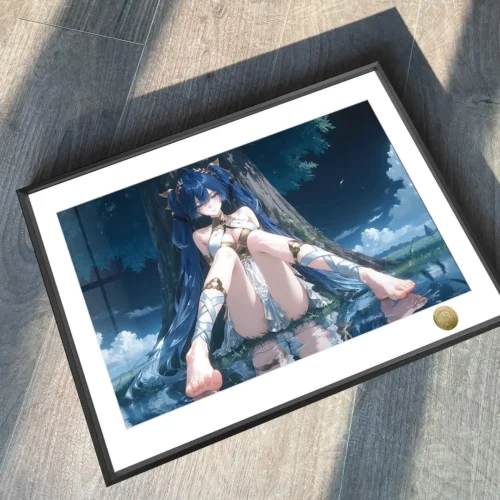 A3 & 4K Size Priestess Iuno Decorative Painting - Wuthering Waves Decoration Painting - HuangGua Studio - Image 2