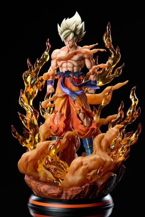 1/6 Scale Super Saiyan Son Goku with LED - Dragon Ball Resin Statue - Civilization Studio - Image 2
