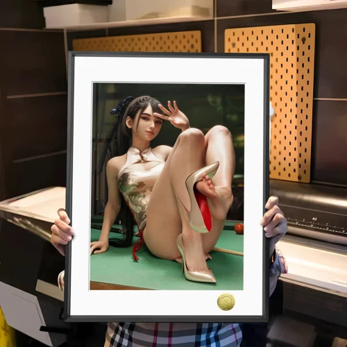 A3 & 4K Size Billiard Girl EVE Decorative Painting - Stellar Blade Decoration Painting - HuangGua Studio - Image 1