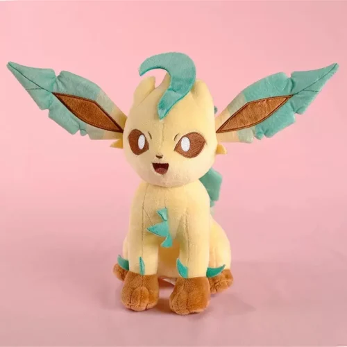 Licensed Leafeon Super Soft Short Plush Doll - Free Shipping - Pokemon