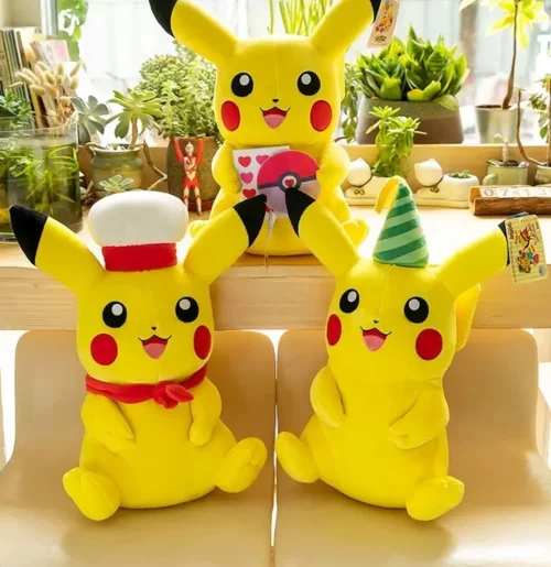 Licensed Party Ver. Pikachu Super Soft Short Plush Doll - Free Shipping - Pokemon