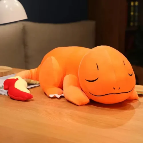Licensed Sleeping Charmander Super Soft Short Plush Doll - Free Shipping - Pokemon