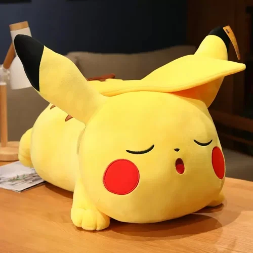 Licensed Sleeping Pikachu Super Soft Short Plush Doll - Free Shipping - Pokemon