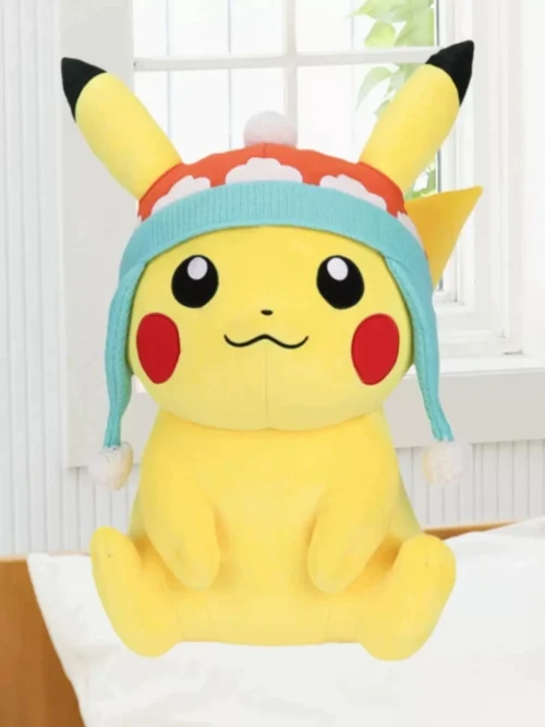 Licensed Winter Ver. Pikachu Super Soft Short Plush Doll - Free Shipping - Pokemon